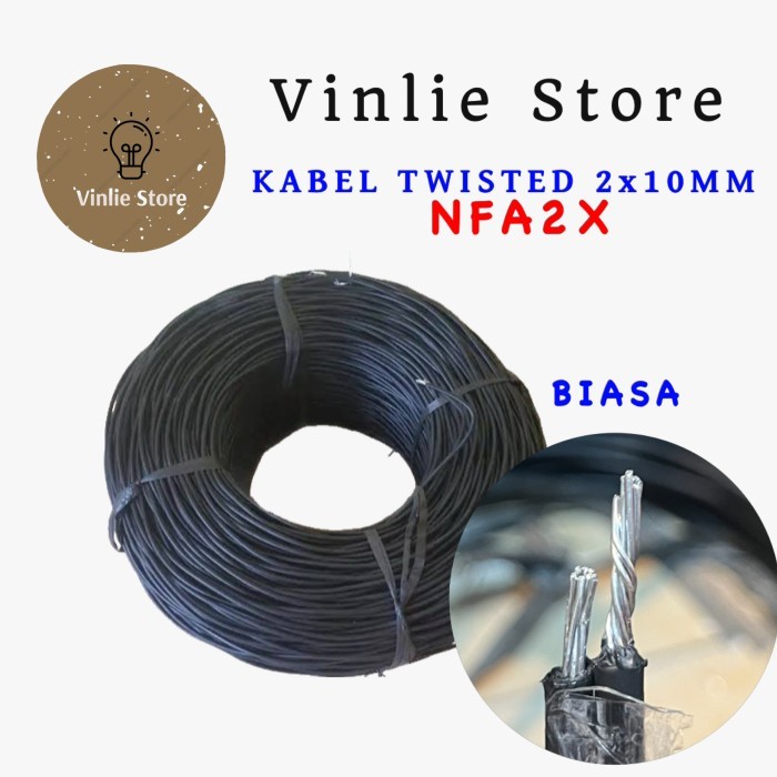 TERJAMIN Kabel SR 2x10mm / Kabel Twisted / Kabel PLN / Kabel Tic NFA2x 2x10 mm