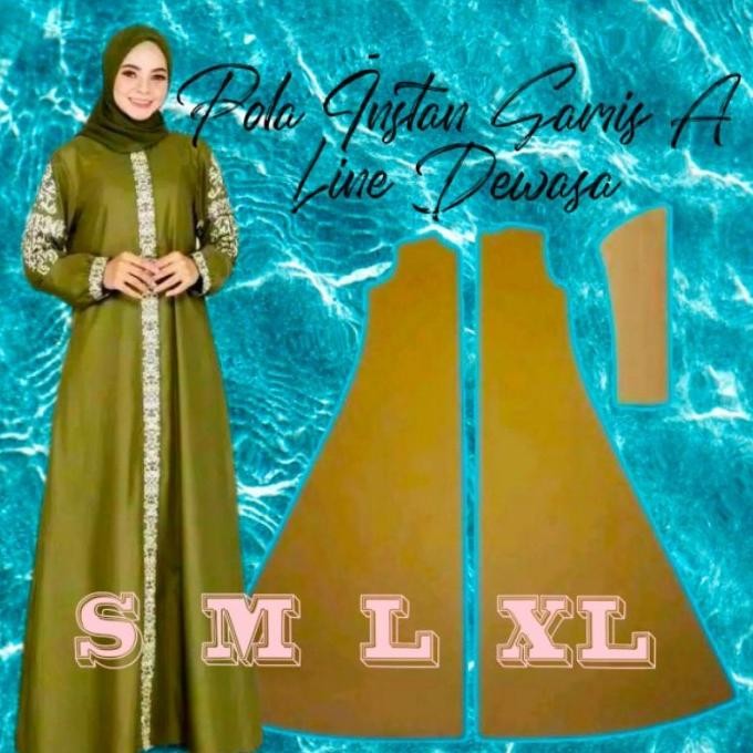 POLA INSTAN GAMIS A LINE DEWASA