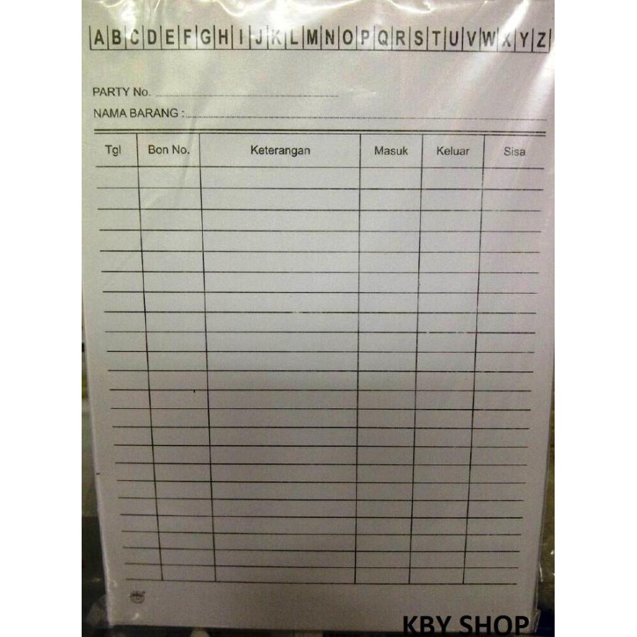 

Top sale KARTU STOK (PERSEDIAAN BARANG)