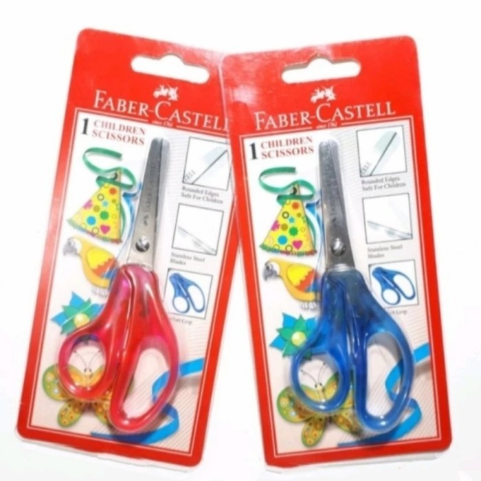 

EK838 Faber Castell Children Scissors / Gunting anak BIG SALE