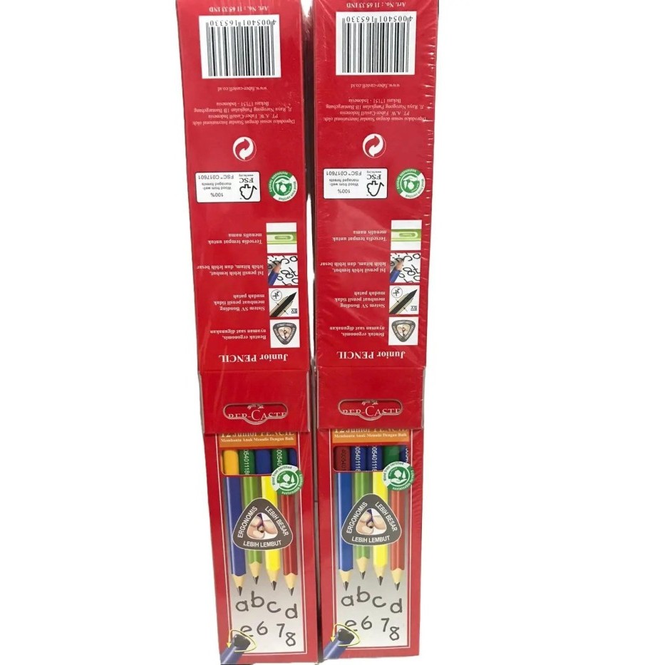

BS773 Pre School Grip Junior Pencil Pensil Faber Castell / Pensil Faber Castell (1 Pack 12 Pcs)