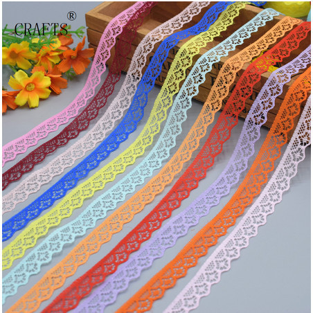 

KQ634 AFRICAN Embroidered Lace Ribbon 15mm (per meter) GRATIS ONGKIR