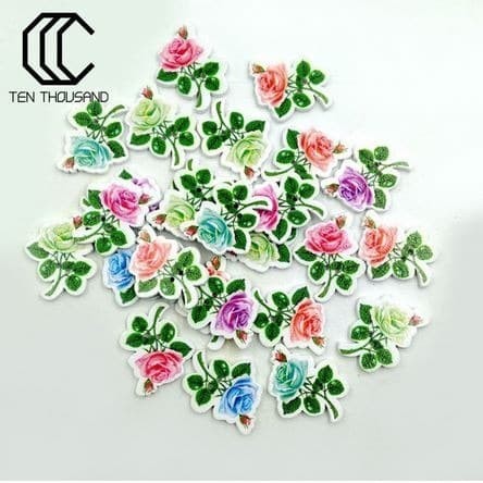 

EW528 Kancing Kayu 2 Lubang - TEN THOUSAND Rose Flower Design (10pcs) BIG SALE