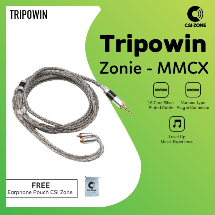 HEMAT Tripowin Zonie 16 Core Upgraded Silver Plated Cable - MMCX