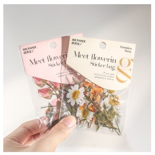 

VH195 MR.PAPER Sticker - Meet Flowerin Series (40pcs) TERMURAH