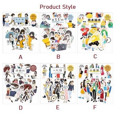 

GJ985 Journaling Deco - Character Series - Stiker Bujo Seri Karakter (40pcs) DISKON