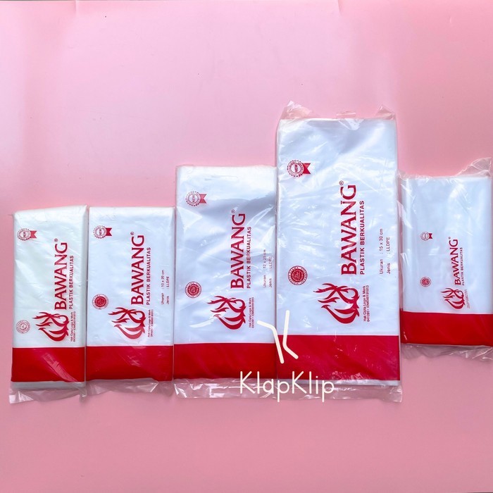 

GROSIR!! 10PACK BAWANG Plastik PE Uk 6x20 7x20 8x20 10x20 12x25 15x30 20x35 Kantong Plastik PE Murah