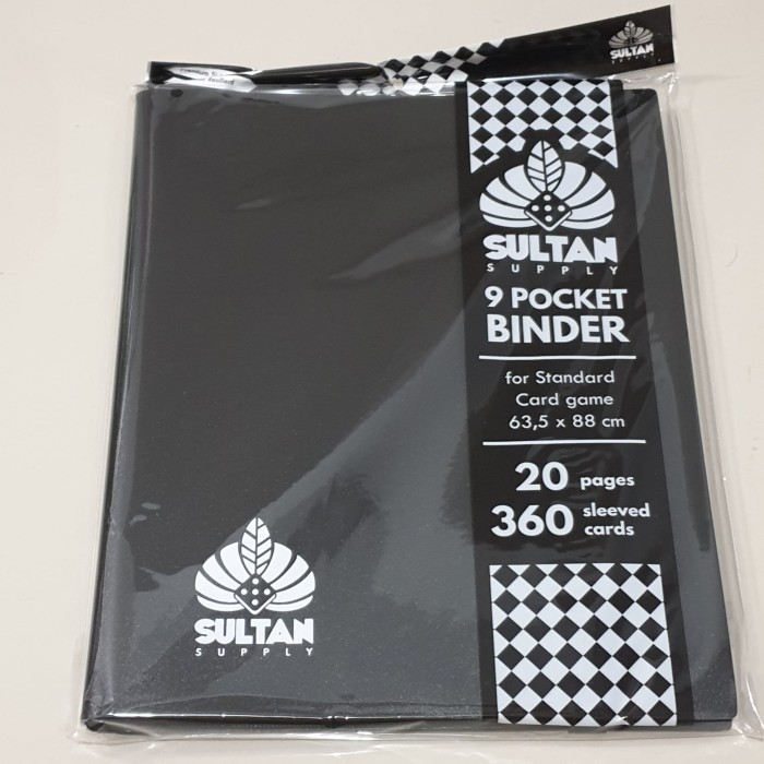 

Sultan Supply Card 9 Pocket Premium Sideload Binder - Black (20 pages)