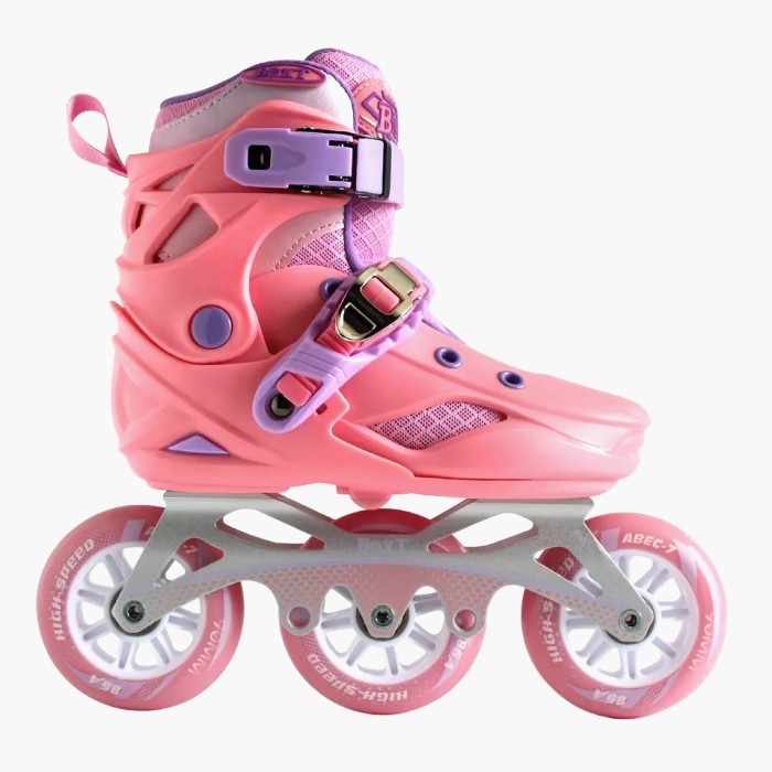 Sepatu Roda Boxt Pink Inline Skate Speed Hybrid 3 Roda 100Mm