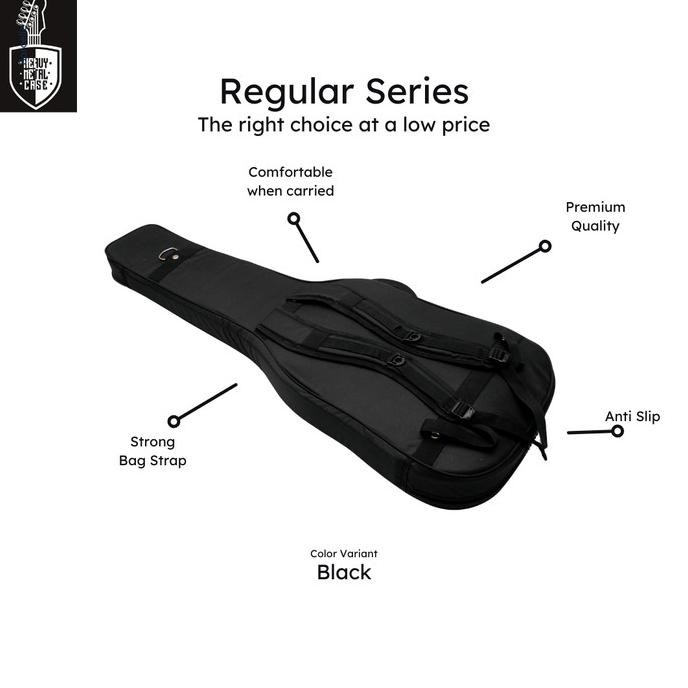 Murah Tas Gitar / Gig Bag / Semi Hardcase Gitar Elektrik Heavy Metal
