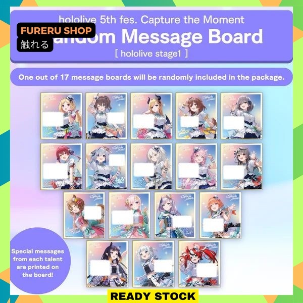Hololive 5th fes. Capture the Moment Concert Merchandise Random Message Board Hololive Stage 1