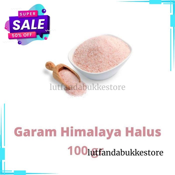 

[100 GRAM] GARAM HIMALAYA HALUS/ HIMALAYAN PINK SALT (NATURAL) FREE ONGKIR !!