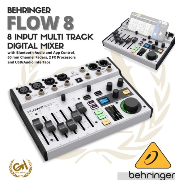 BEHRINGER FLOW 8 MULTITRACK DIGITAL MIXER & AUDIO INTERFACE/SOUNDCARD