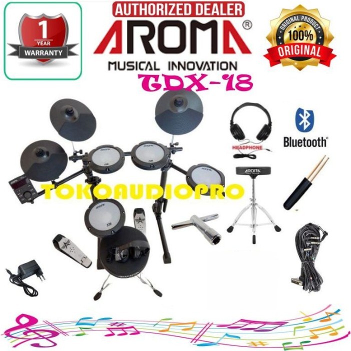 Drum Aroma TDX18 Drum Elektrik Aroma TDX-18 Paket Drum Elektrik