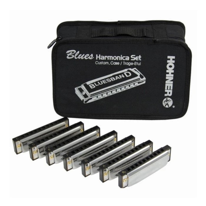 harmonica hohner blues diatonic set isi 7 key