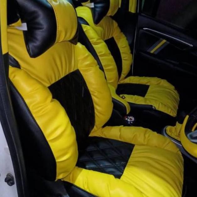 Best Quality Cover Jok Mobil 2Bris Motif Sofa* Jazz, Brio, Ignis, Yaris, Ayla/Agya, Murah