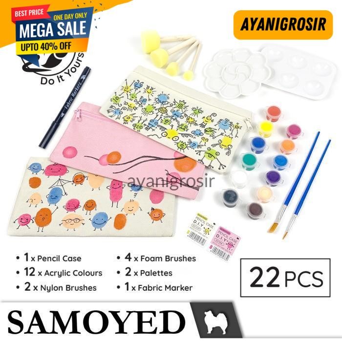

DISKON DIY TEMPAT / KOTAK PENSIL / PENCIL / PEN CASE / POUCH SAMOYED PCCS-DIY-D05 BY AYANI GROSIR !!