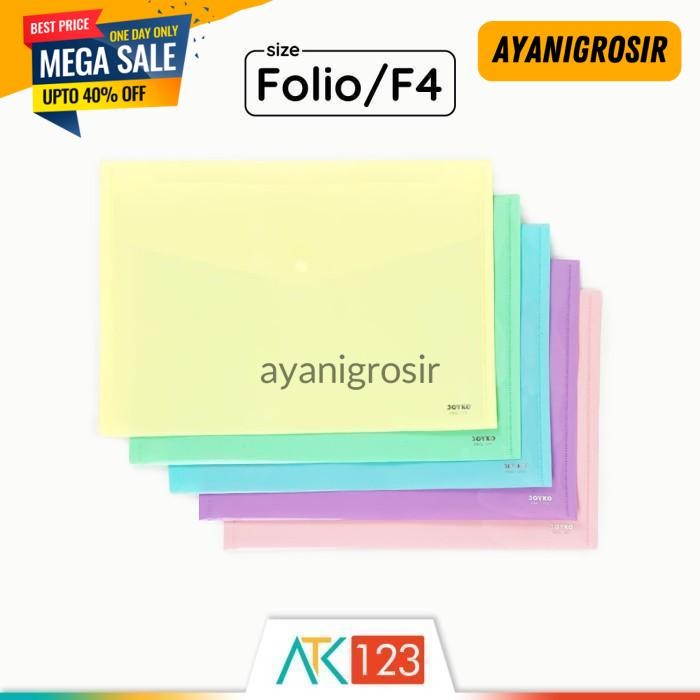 

PALING MURAH MAP PLASTIK KANCING / DATA FOLDER / BAG FOLIO / F4 JOYKO DBG-108 BY AYANI GROSIR !!