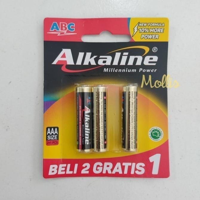 Baterai Abc Alkaline Lr03/Aaa Isi 3 Pcs