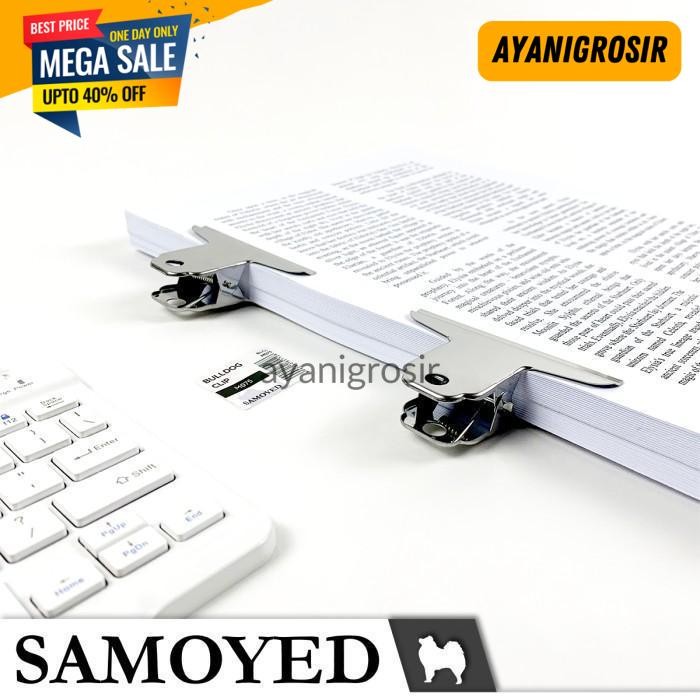 

PALING MURAH KLIP / PENJEPIT / JEPITAN KERTAS / BULLDOG CLIP SAMOYED BLCL-M075 BY AYANI GROSIR !!