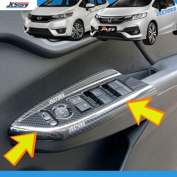 Jazz Window Switch Cover Honda Jazz Gk5 Carbon Cover Power Window Gk5