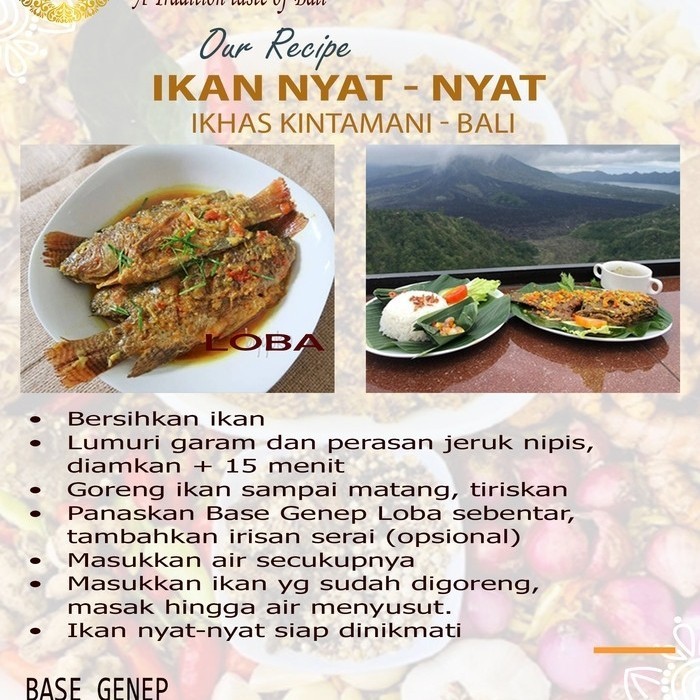 

Bumbu Masak Khas Bali / Base Genep Loba Kemasan Refill Standing