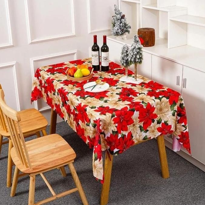 Taplak Meja Natal / Christmas Tablecloth / Taplak Meja Makan Natal/ DS