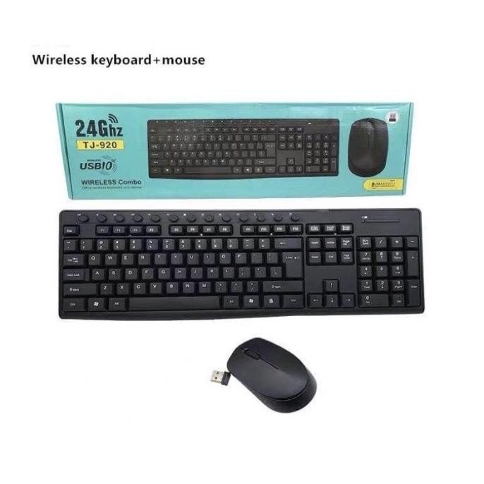 Wireless Keyboard Mouse Model Logitech Mk215 Asli