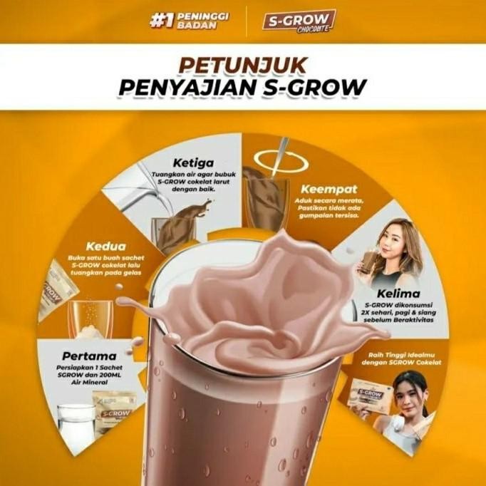 S GROW COKLAT PENINGGI BADAN ORIGINAL 100% ASLI TERBAIK | SGROW COKLAT | SUSU S-GROW H85S