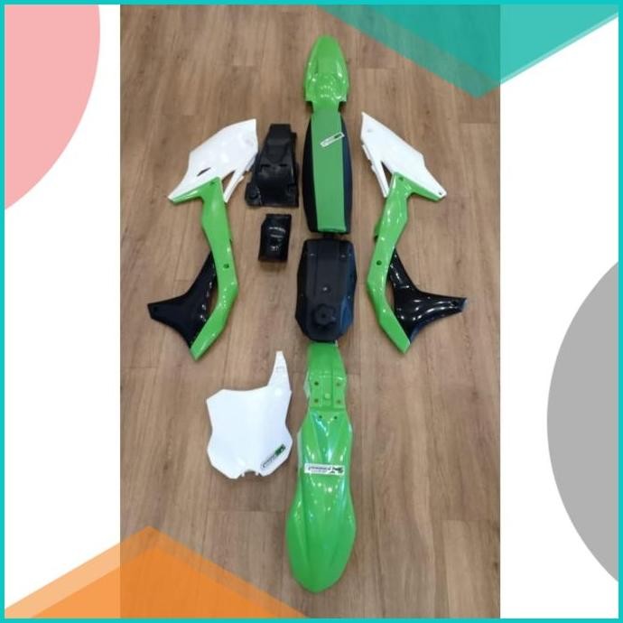 BODY SET KLX150 MODEL KX250 ORIGINAL HRV (HIJAUPUTIH) 11OKTZ4 perkakas