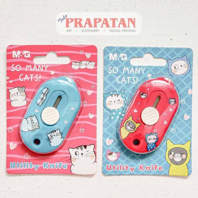 

New Arrival M&G So Many Cats Mini Cutter Utility Knife ASS913 | Alat Potong
