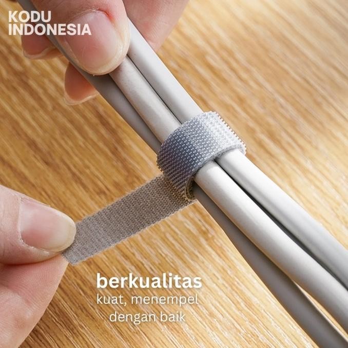 Iketan Kabel Tali Pengikat Kabel Charger Cas Hp Laptop Kabel Data Restock
