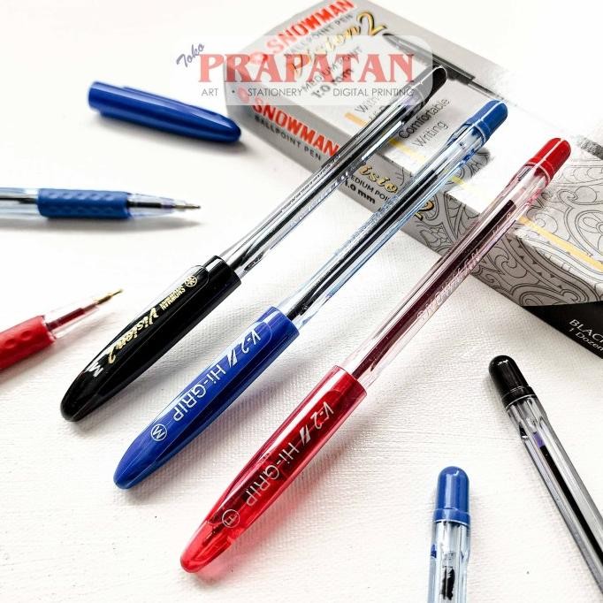 

Premium Quality Snowman Ball Pen V-2 1.0mm | Ballpoint | Pulpen Pena