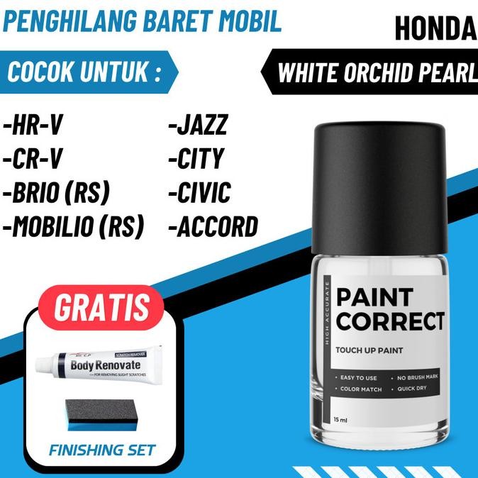 Cat Oles Penghilang Baret Mobil Honda Orchid Pearl White Putih Mutiara High Quality