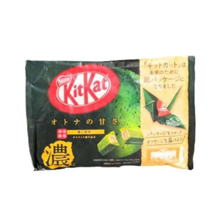 

CUCI GUDANG Kit Kat Mini Green Tea / Wafer Salut Cokelat Teh Hijau / Matcha 135 Gr