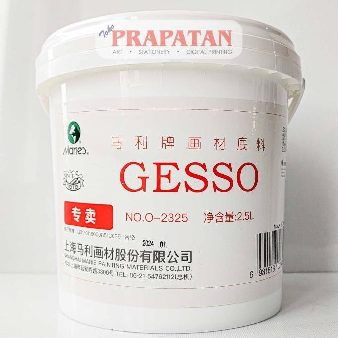 

Eksklusif Maries Gesso 2500ml O-2325 | Medium Kanvas