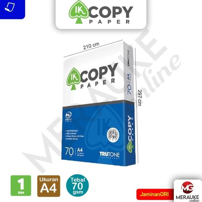 

Sale Kertas Hvs Ik Copy Paper A4 70Gsm Isi 500 Lembar