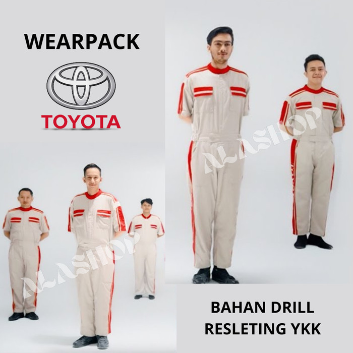 WEARPACK TOYOTA I WEARPACK MEKANIK I WEARPACK OTOMOTIF I WEARPACK BENGKEL