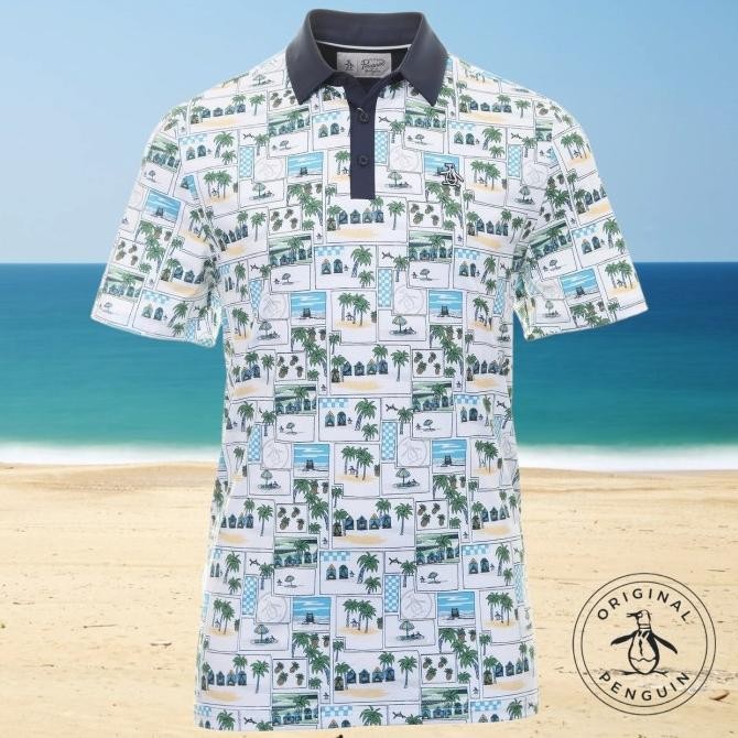 < Original Penguin Beach Club Golf Baju Polo