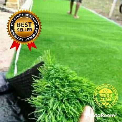 KARPET RUMPUT SINTETIS 1 ROLL 1X3 METER TERLARIS BUAT TAMAN