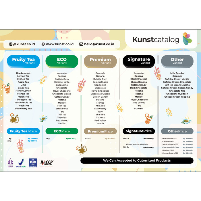 

Taro Kunst Powder Bubuk Numan Rasa Taro