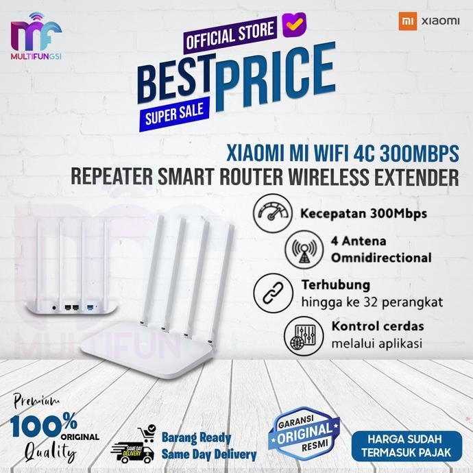 

Xiaomi Mi WiFi 4C 300Mbps Repeater Smart Router Wireless Extender