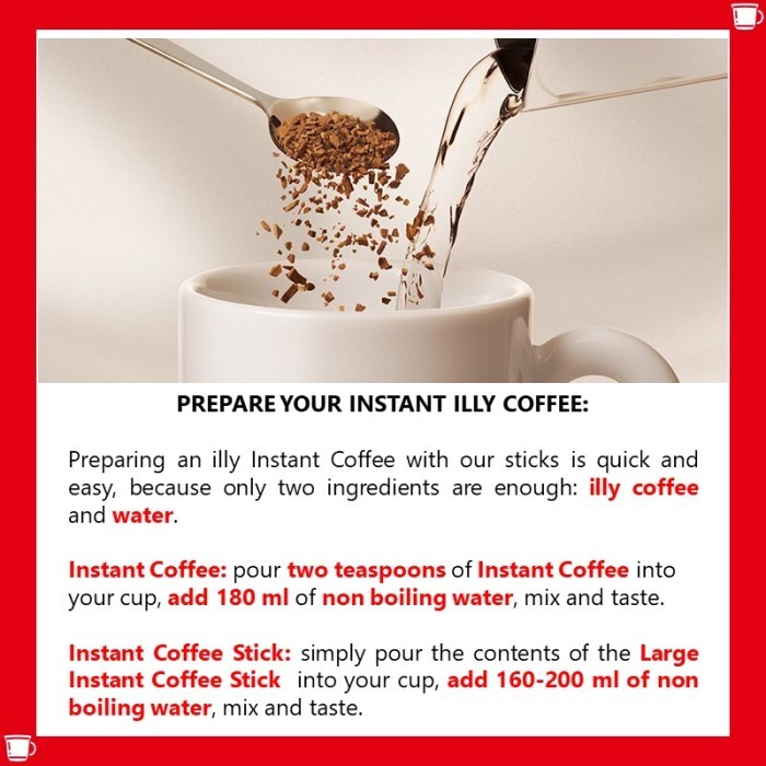 

Illy Coffee / Kopi Hitam Premium Italia Instant Coffee - 95 Gram