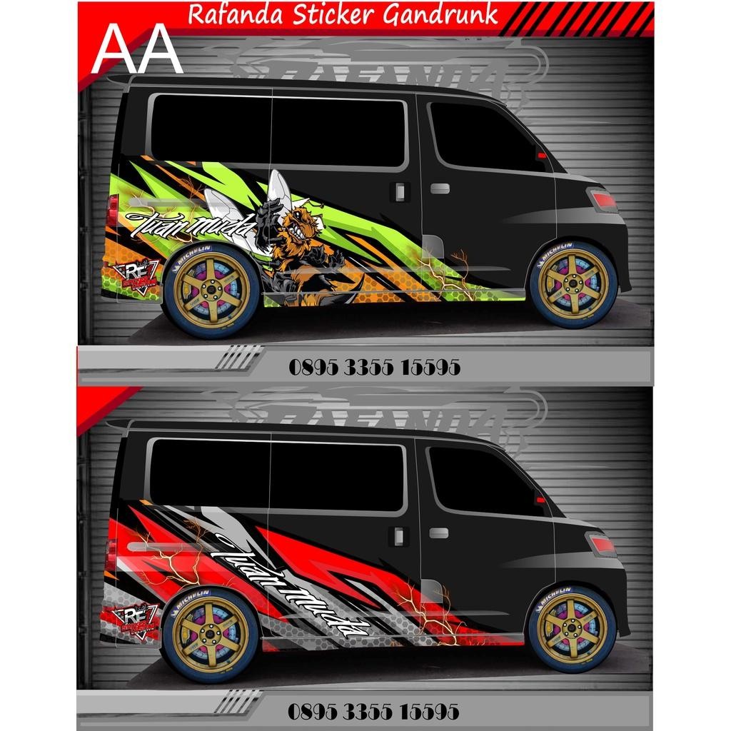 Stiker Decal Luxio,Grandmax Apv Avanza Sedan Dll