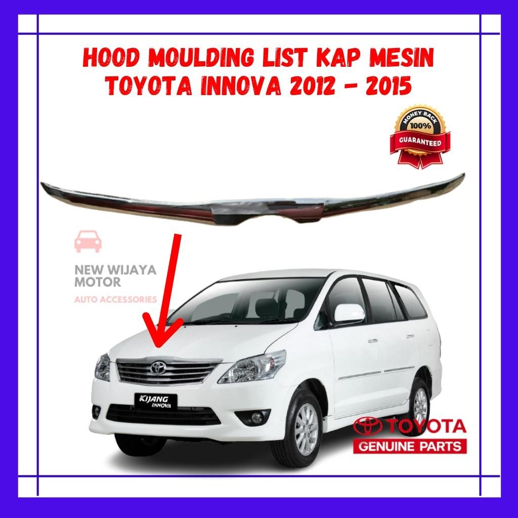 Hood Moulding List Kap Mesin Innova 2012 - 2015 - List Kap Mesin Innova Grand - List Kap Mesin Chrom