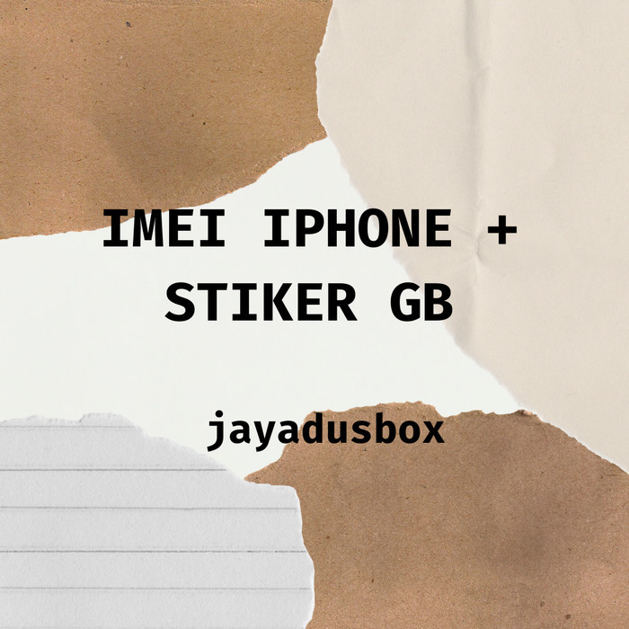 REQUEST IMEI IPHONE DAN STIKER GB