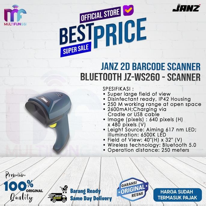 

JANZ 2D Barcode Scanner Bluetooth JZ-WS260 - Cradle