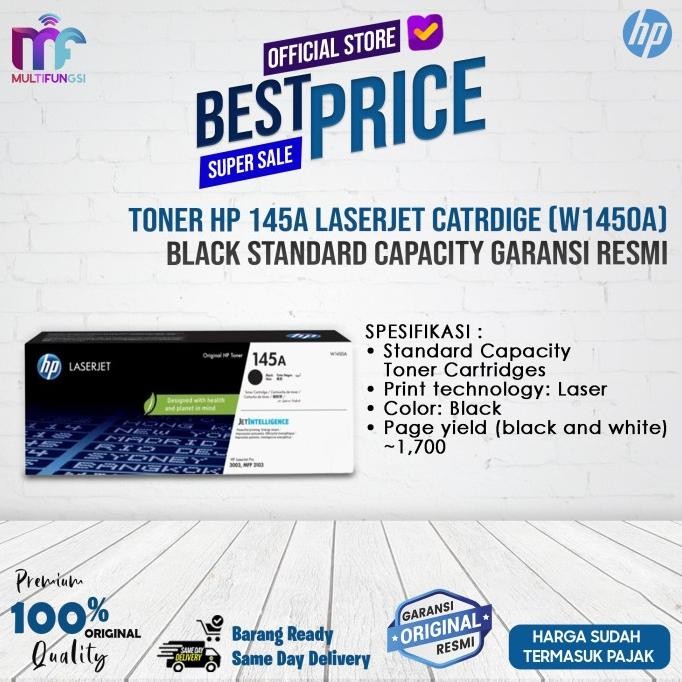 

Toner HP 145A Laserjet Catrdige (W1450A) Black Standard Capacity Garansi Resmi