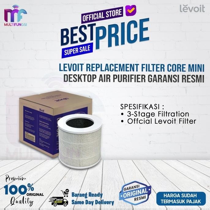 

Levoit Replacement Filter Core Mini Desktop Air Purifier Garansi Resmi