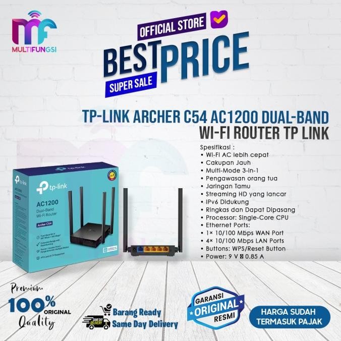 

TP-LINK Archer C54 AC1200 Dual-Band Wi-Fi Router TP Link